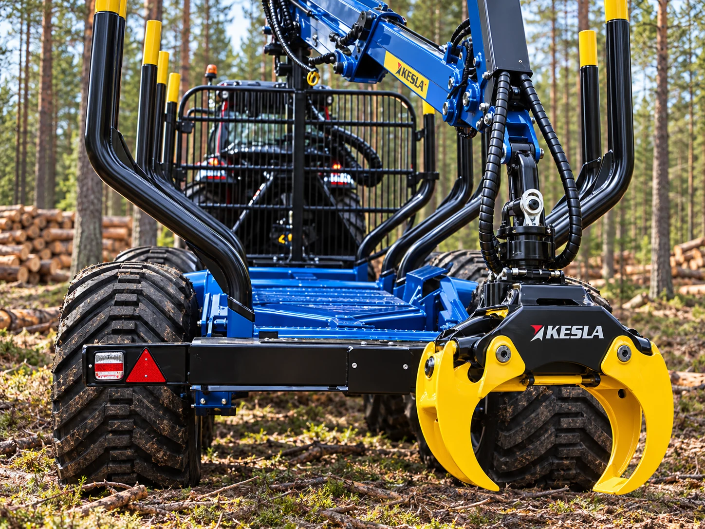 Remolque forestal KESLA 104 para transporte de madera